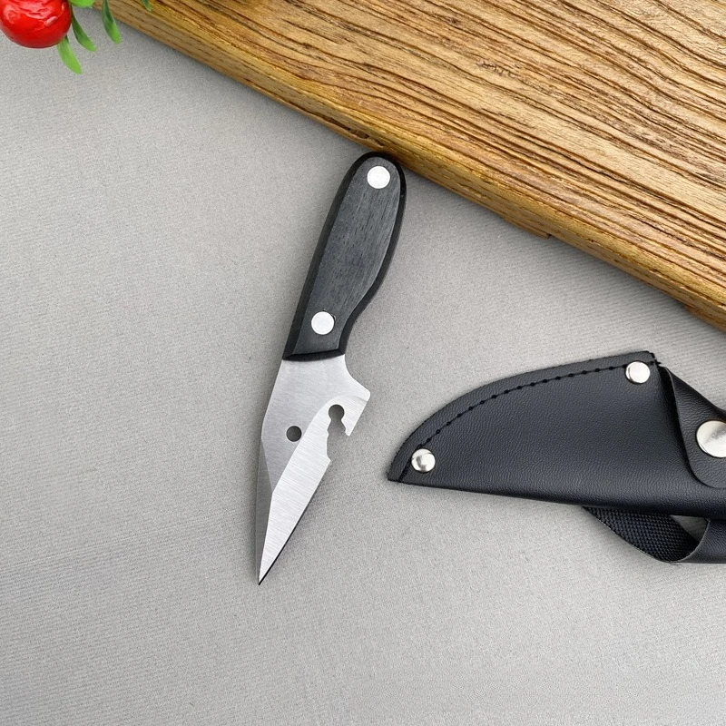 

Портативный прочный мини-нож из нержавеющей стали с фиксированным лезвием, высококачественный маленький карманный нож EDC, ножи для самообороны на открытом воздухе, кемпинга