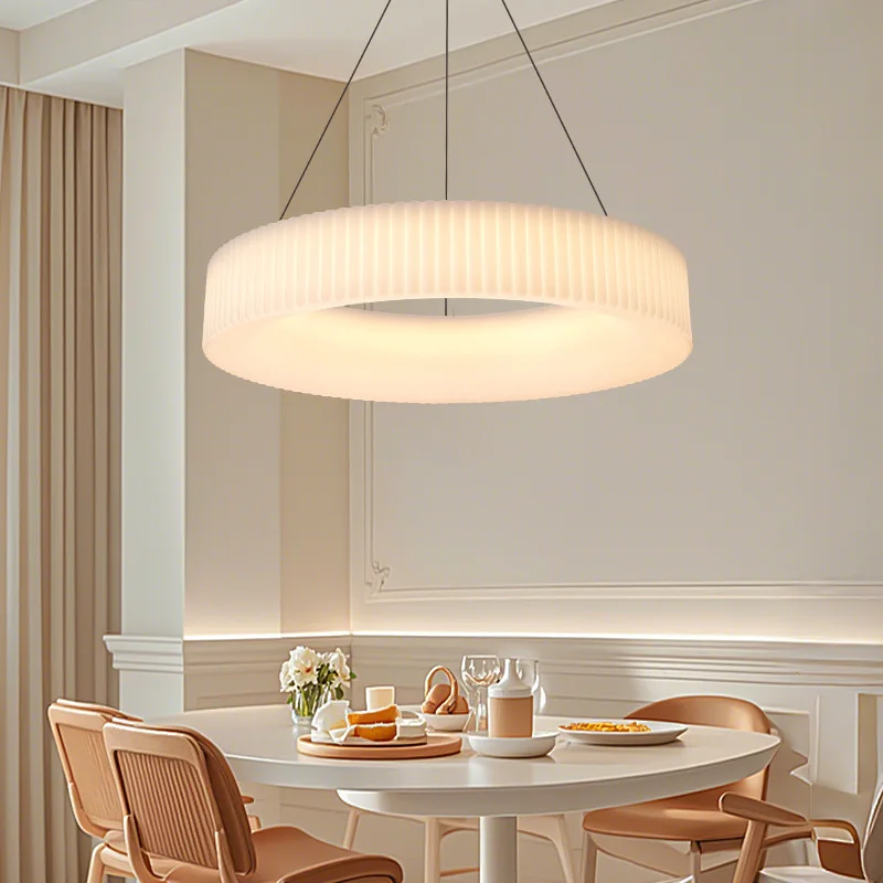 

New living room chandelier, French cream style dining room/bar light, designer Nordic high-end feeling bedroom pendant light.