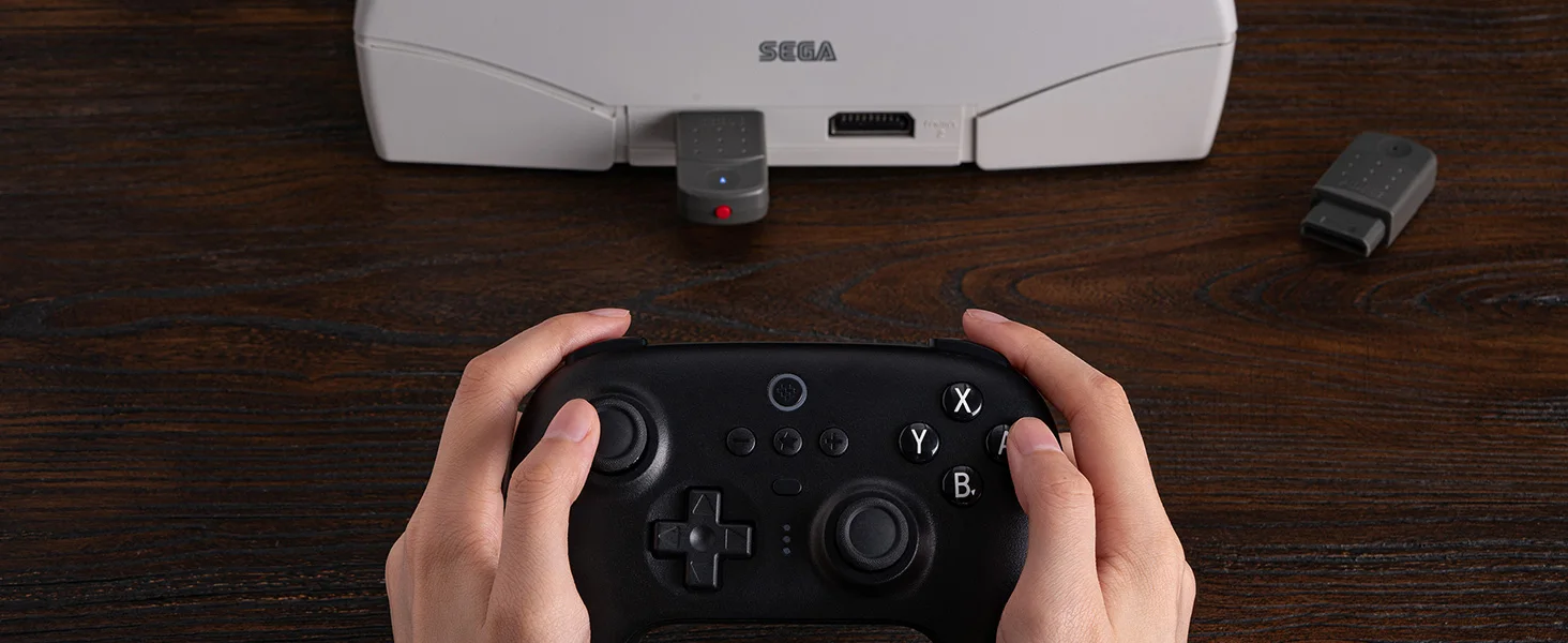 8BitDo Retro-Empfänger-Adapter für Saturn, Windows 11/ 12, kompatibel mit Xbox Series, Xbox One, Switch Pro, PS5, PS4-Controller – Detail 9