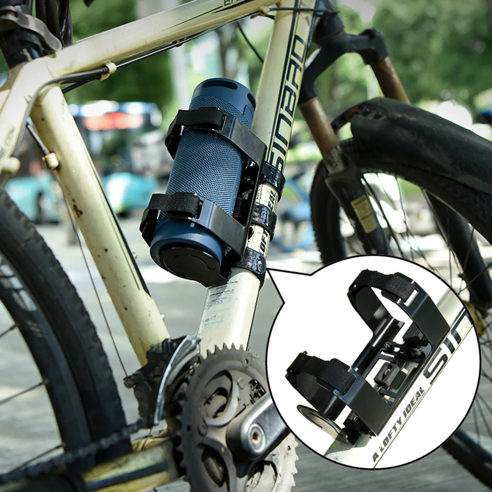 Metal Bicycle Speaker Fixing Bracket Bike Speaker Mount Adjustable Strap Accessories Compatible for JBL Charge 5/JBL Flip 5