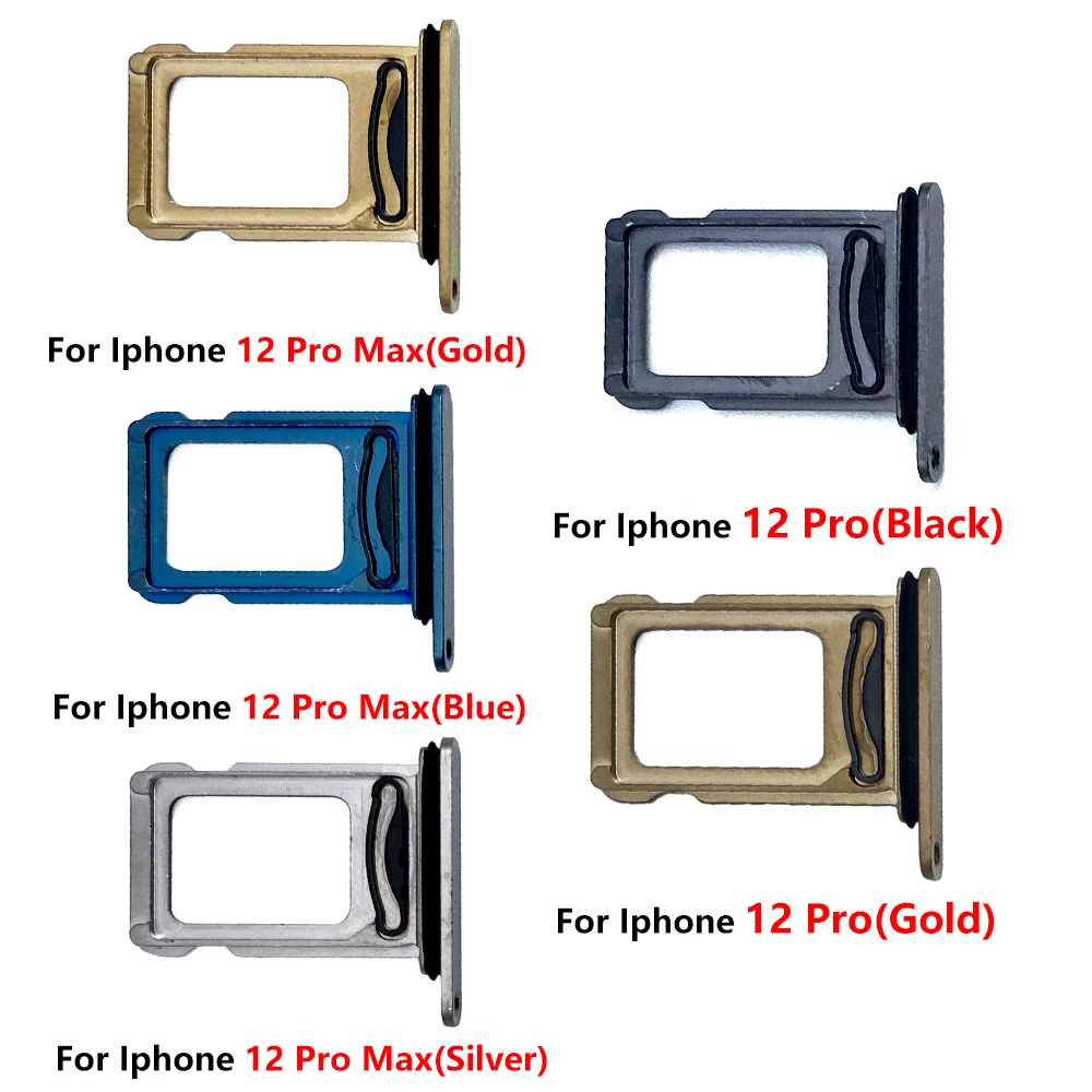 Dual Card For Iphone 12 Pro Max SIM Card chip slot drawer SD Card Tray Holder Adapter