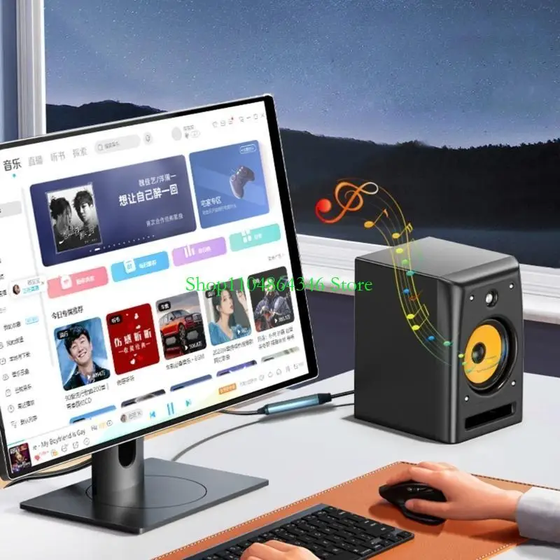 5ASD USB Digital Fiber Optical Analog Sound Cable SPDIF Digital Coaxial Sound Converter Cable Untuk Speaker Multimedia HDTV