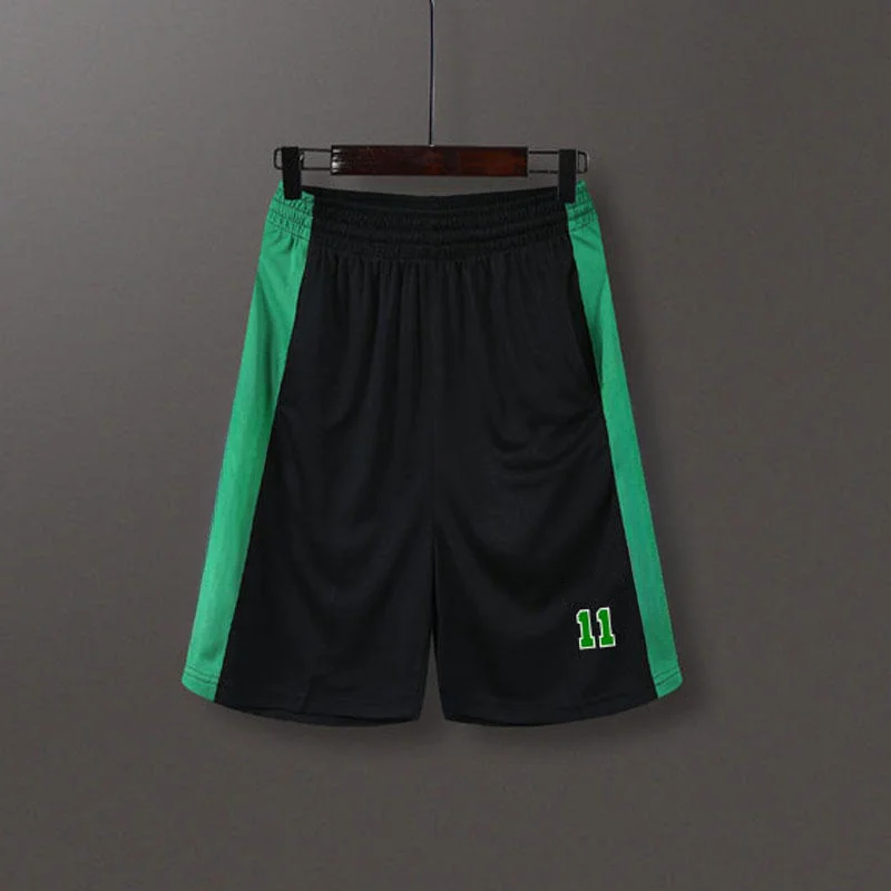 Sommer-Sonderangebot Herren Lila-Gelbe Basketball-Shorts mit Seitenstreifen, Atmungsaktives Mesh-Gewebe, Elastischer Bund, Fünf-Punkt-Shorts – Detail 13
