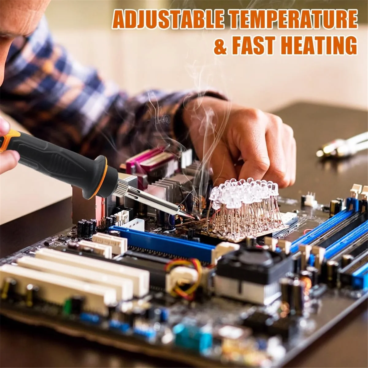 

NNVC Cordless Soldering Station for 20V Max Battery - Electric Digital LCD Display Soldering Iron Station