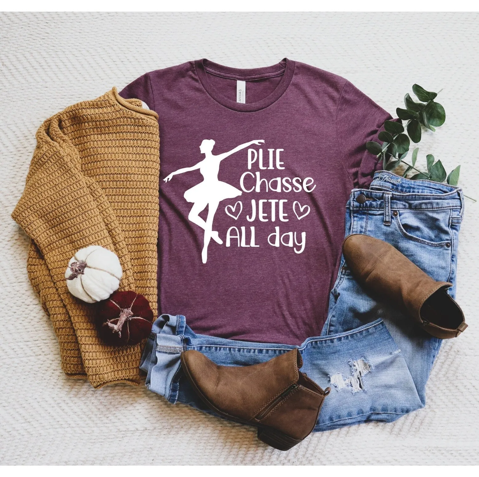 Plie chasse jete allday t shirt ballett ballerina mutter tänzerin