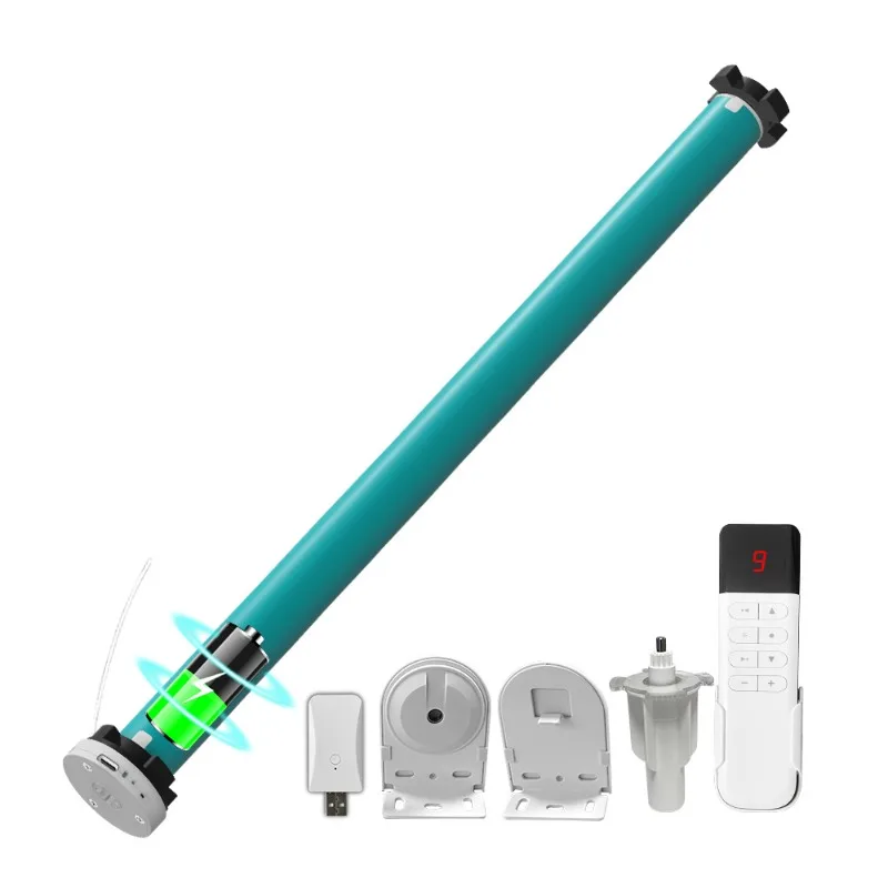

wifi lithium battery intelligent rolling shutter tubular electric curtain motor suitable for 38MM aluminum tube