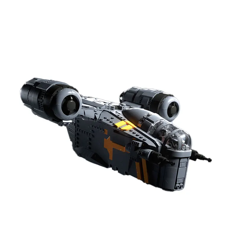 

Строительный блок MOC, серия «Космические войны», серый космический корабль, креативная модель кирпича, образовательная игрушка, подарки на день рождения для взрослых, MOC-240394, 1995 шт.