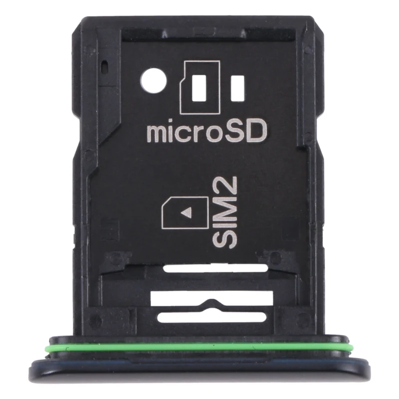 For Sony Xperia 10 III Dual SIM Card Tray Adapter SIM1 + SIM2 / Micro SD Card Tray Spare Part