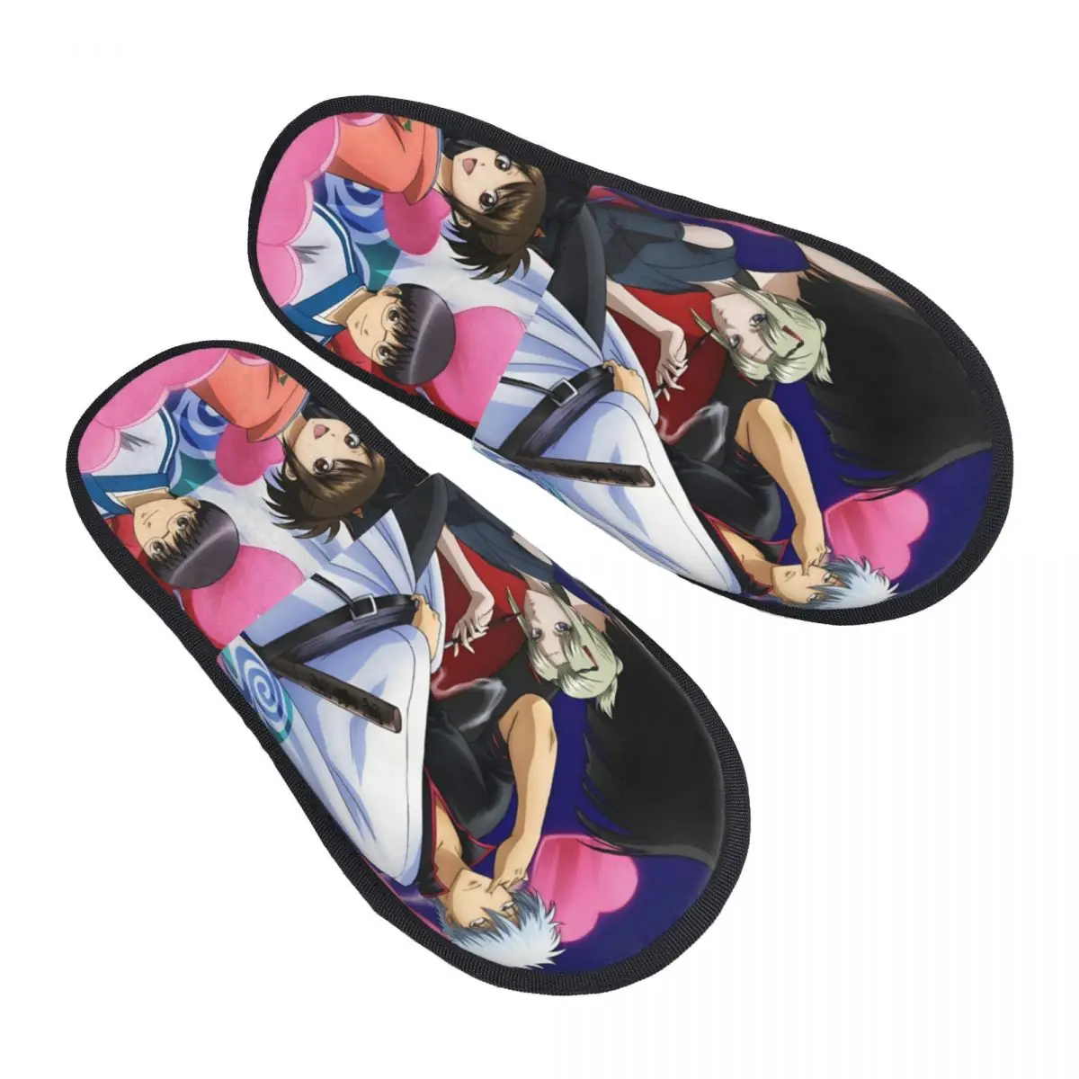 

Женские милые домашние тапочки с принтом G-Gintamaes в стиле аниме, мягкие теплые пушистые тапочки из пены с эффектом памяти, домашняя уличная обувь