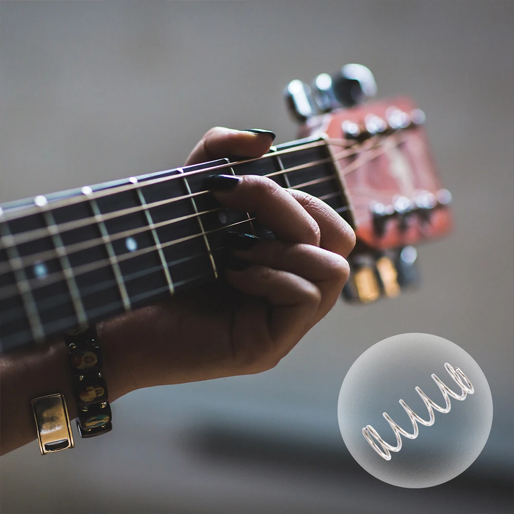 

18 Pcs Guitar Spring Upgraded Metal Bass Parts Straight Body Pickup Springs Large Silver Tremolo Bridge Saddle