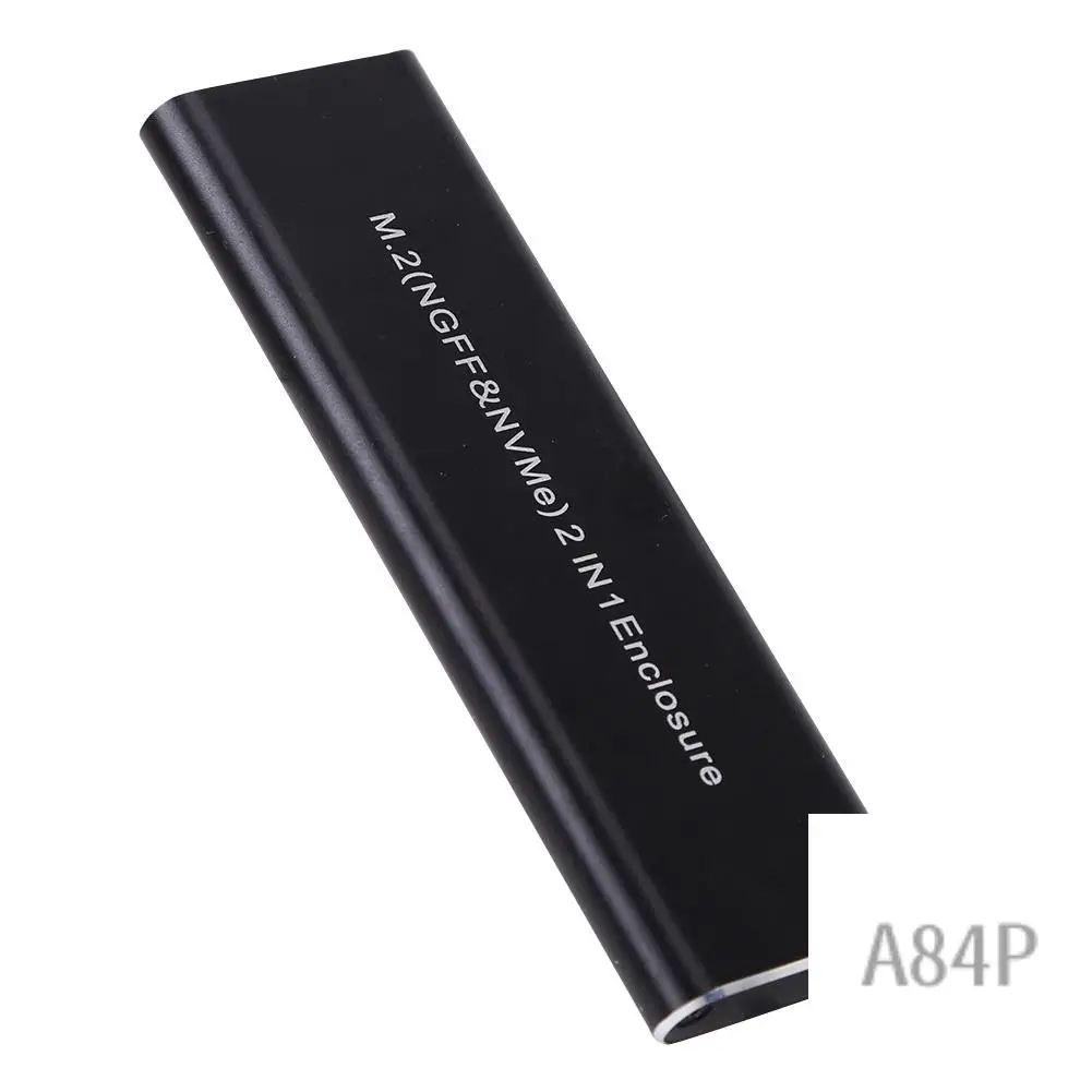 

Корпус M2 Nvme SATA SSD 10 Гбит/с HDD Box M.2 NVME NGFF SSD To USB 3.1 Корпус с двумя протоколами Type-A To Type-C Для M.2 SSD