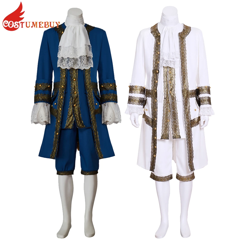 

European 18th 19th Century Rococo Aristocrat Costume Men's Jazz Tweed Suit Medieval Retro Menswear Vintage Rococo Costume