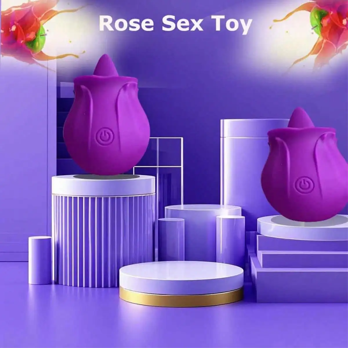 ارتفع لعق هزاز اللسان هزاز البظر الحلمة تحفيز لعبة الجنس G-بقعة هزاز مع 10 طرق للنساء الجنس لعب الكبار 18 + #4