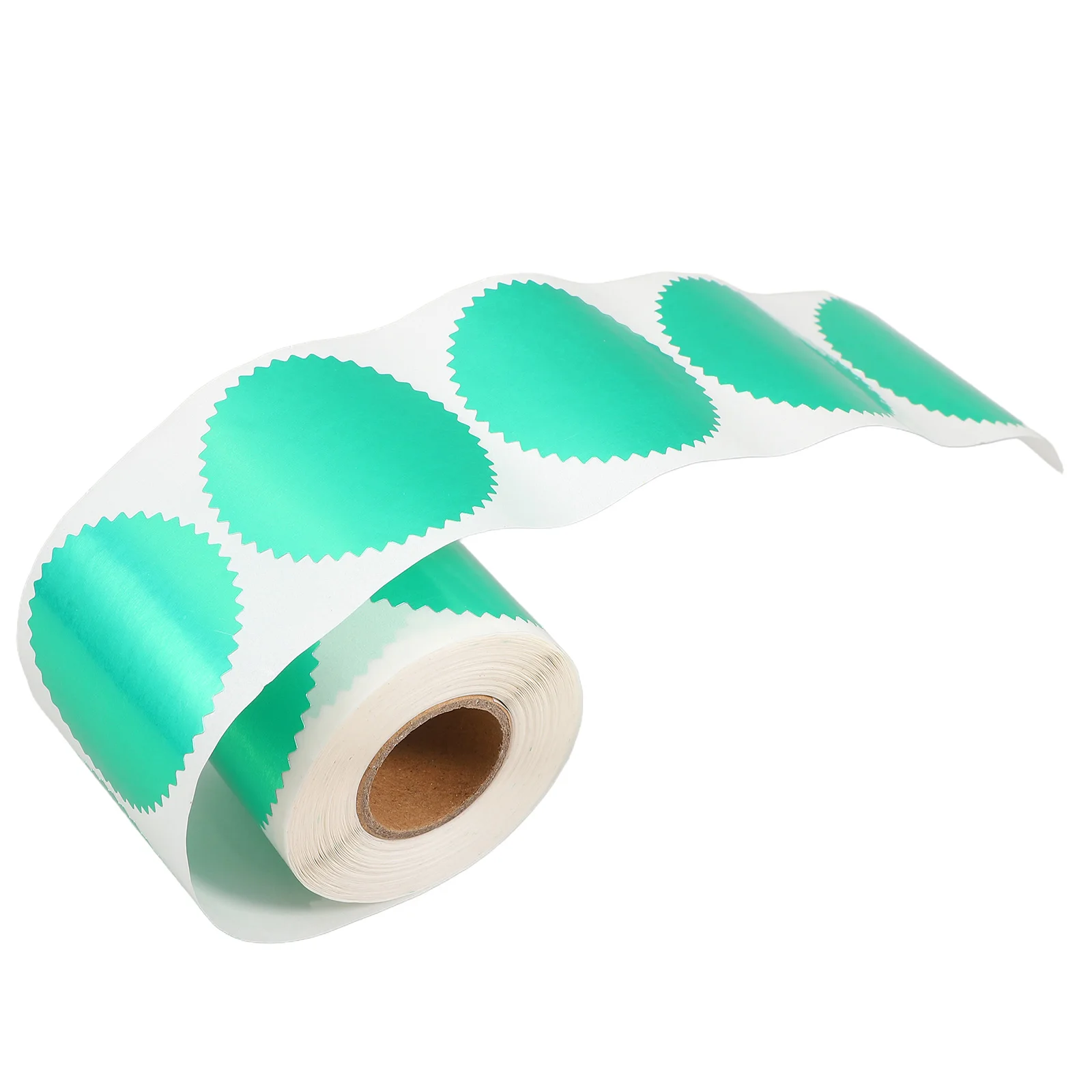 

250 Pcs Steel Print Tag Stickers Serrated Edge Embossing Labels Adhesive Paper Certificate Award Seals Notary Stamps Envelope