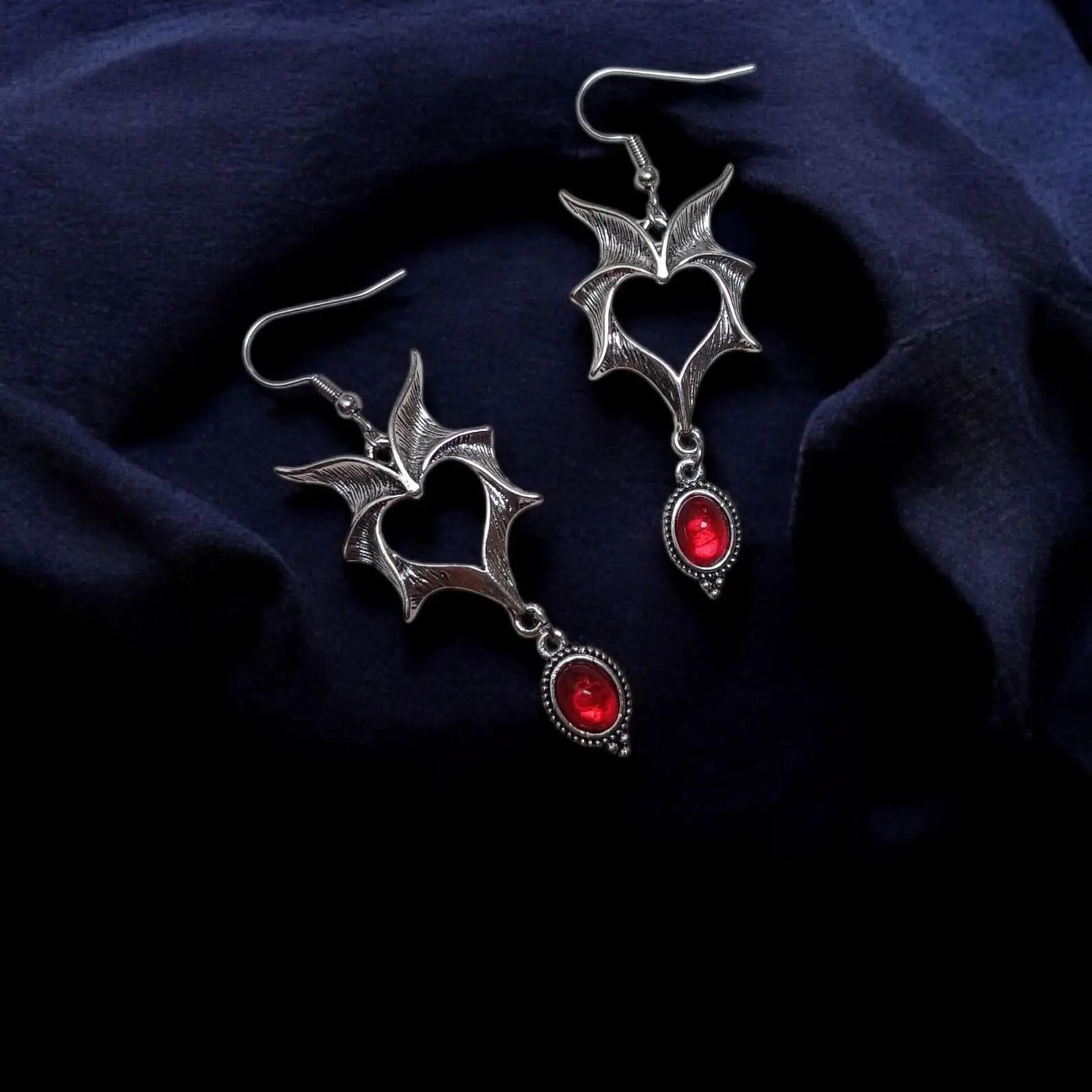Vampire Bat Earring… - image