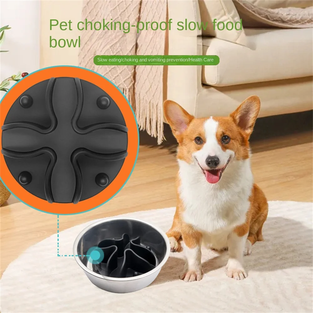 Dog Feeder Soft Silica Gel Prevent Obesity Multifunctional Strong Flexibility Pet Accessories Dining Basin Mat Anti Suffocation