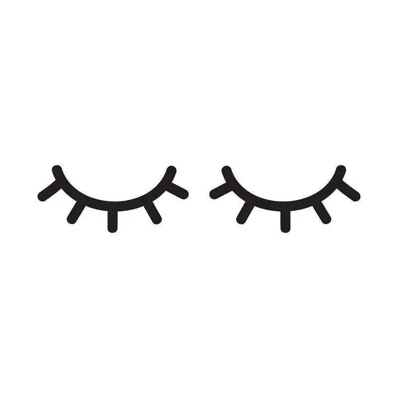 สติ๊กเกอร์ติดผนังลายขนตาสวยน่ารัก สำหรับตกแต่งบ้าน ห้องนั่งเล่น ตกแต่งพื้นหลัง ลายอาร์ต วอลเปเปอร์ส่วนตัว