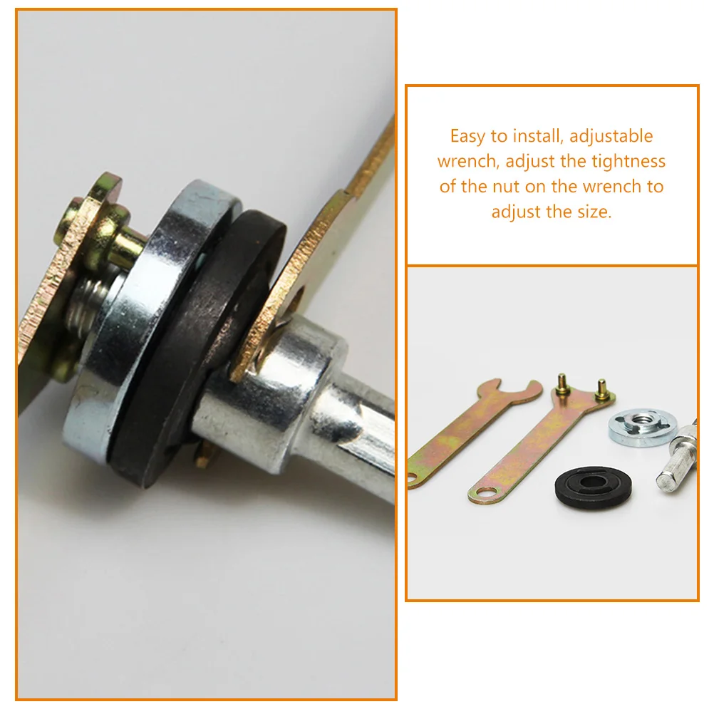 

2pcs Angle Grinder Wrench Durable Carbon Steel Adjustable Spanner 100mm Grinder Disassembly Tool Pin Wrench Lock Nut Key