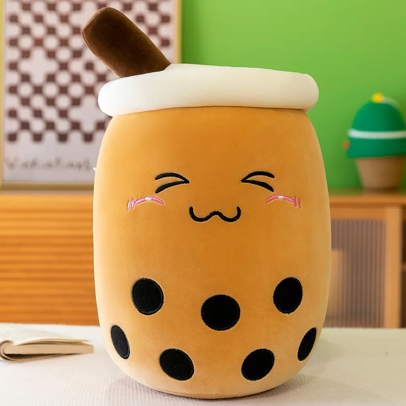 22-70cm Riesige Bubble Tea Plüschtiere Quetschbares Milchtee Boba Kissen Peluche Eiscreme Fruchtsaft Getränkeflasche Requisit Deko Geschenk