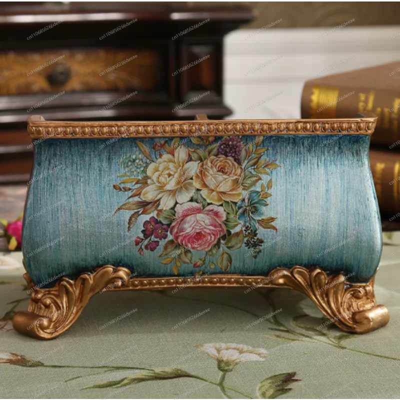 Picture 3: Storage box ornament retro remote control box study desktop living room coffee table storage box home accessories