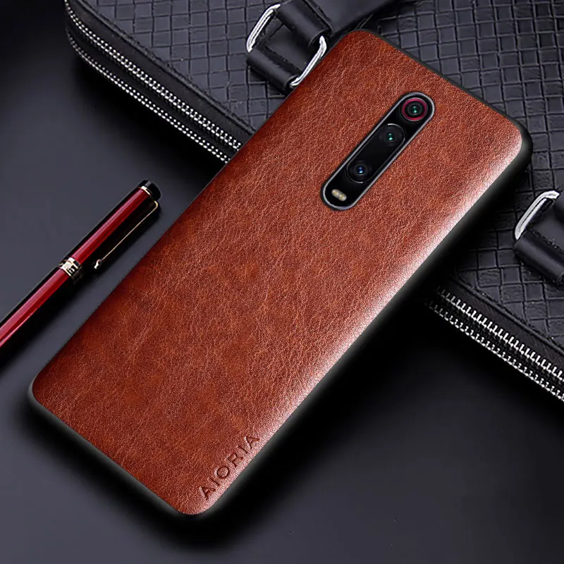 Custodia in pelle PU di lusso per Xiaomi Mi 9T 12T 11T 10T Pro Lite Business cover in tinta unita con design morbido TPU e PC rigido funda