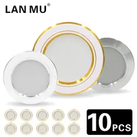 10pcs/lot 5W 9W 12W 15W 18W Led Downlight 220V Ceiling Light Recessed Down light Round Panel Light Cold Warm white LED Spotlight
