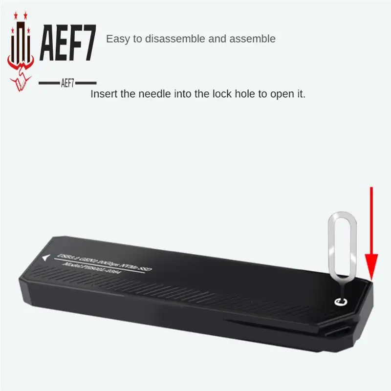 

AEF7-M.2 Nvme SSD-корпус 20 Гбит/с USB 3.0 Type C Pcie Внешний корпус USB3 M2 Крышка ящика для хранения твердотельного жесткого диска Durab