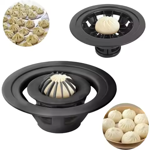 Flower Shaped Baozi Making Mould Convenient Fast Easy Fall Homemade Dumpling Bao Siu Mai Machine for DIY Kitchen Steamed Mold