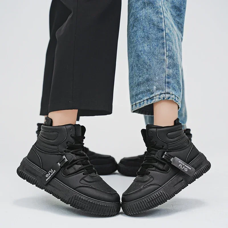 

Mens High-top Casual Sneakers Outdoor Breathable Sneakers Fashion Non-slip Sports Shoes for Men New Leisure Wear-resistant Shoes