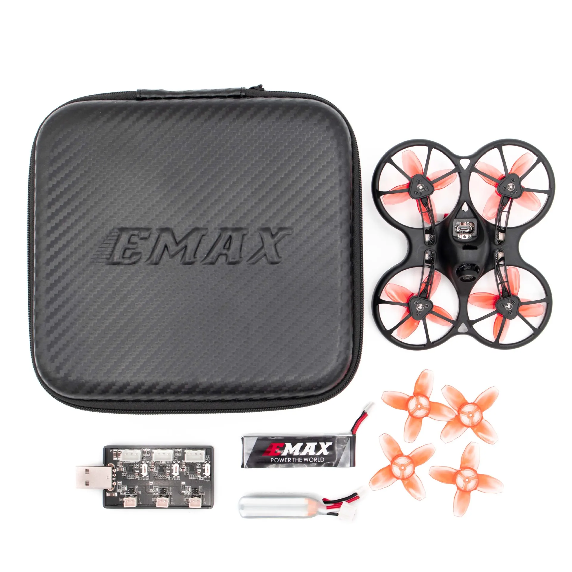 Dron FyEMAX Tinyhawk S F4 1 2S LiPo para Principiantes con Control Remoto, Quadcopter de Carreras, Kit RTF
