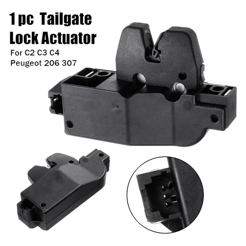 2X Tailgate Boot Lock Central Locking Actuator 9657614780 9646091580 For Citroen C2/C3/C4/C5/C8/XSARA For Peugeot 206