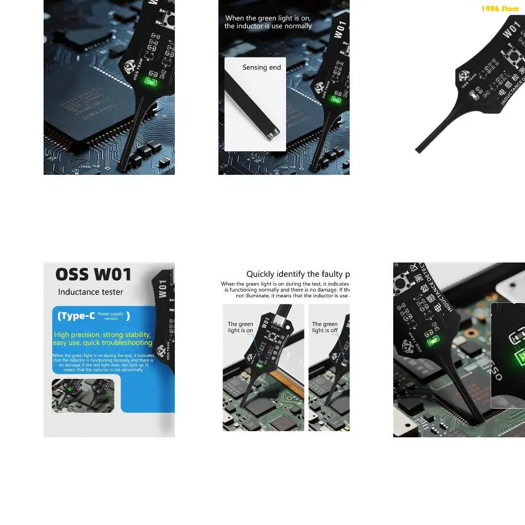 

U1JB W01 Inductance Detectors Tester For Mobile Motherboards Repair Fast Response