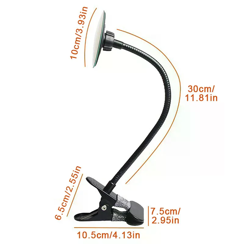 Espejo con Clip Flexible para salón, extensión de pestañas de injerto, espejo de maquillaje con Clip para escritorio de ordenador, oficina, privacidad Personal, seguridad