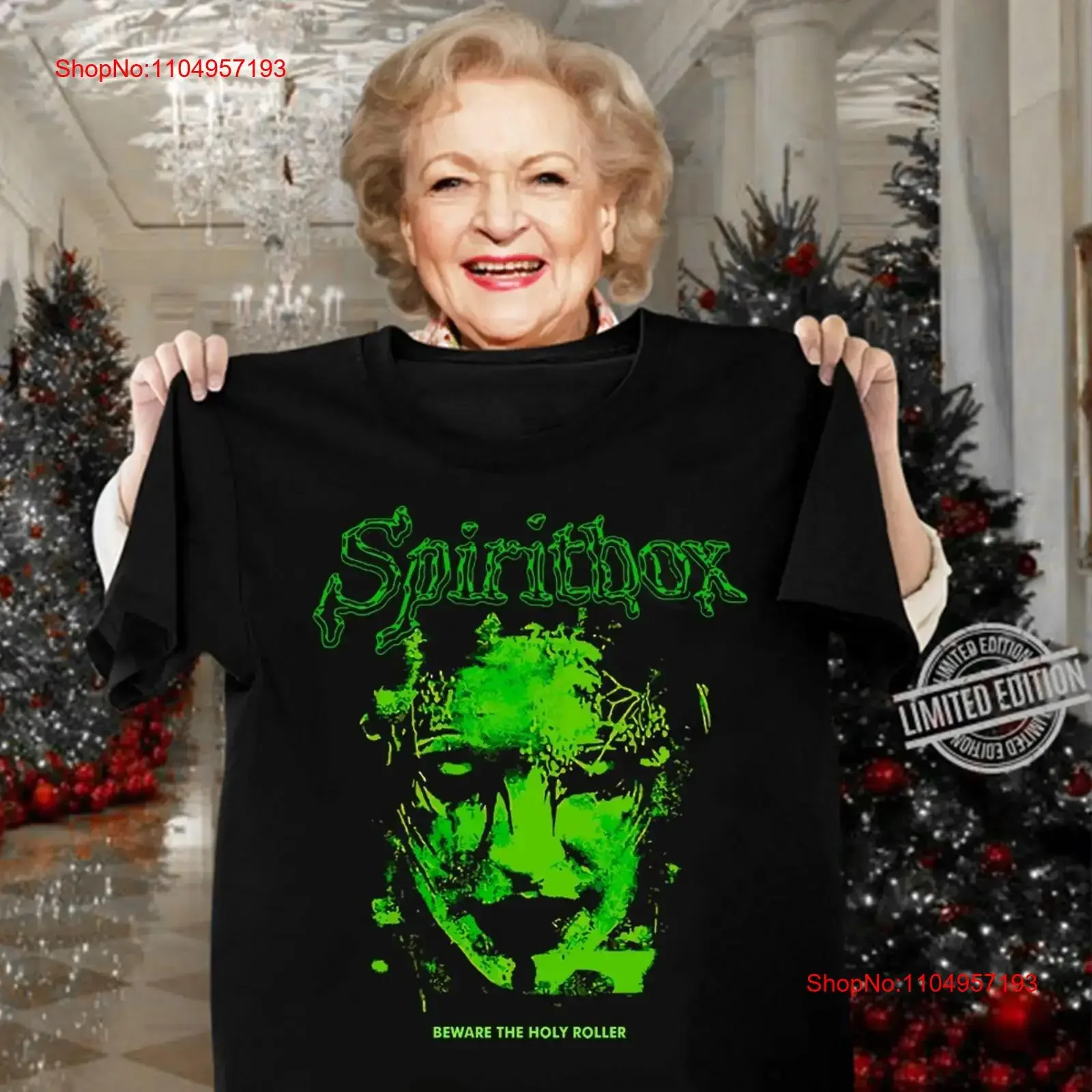 

Футболка Spiritbox Beware The Holy Roller S 234XL J1044, винтажная стираная мужская повседневная уличная дизайнерская одежда