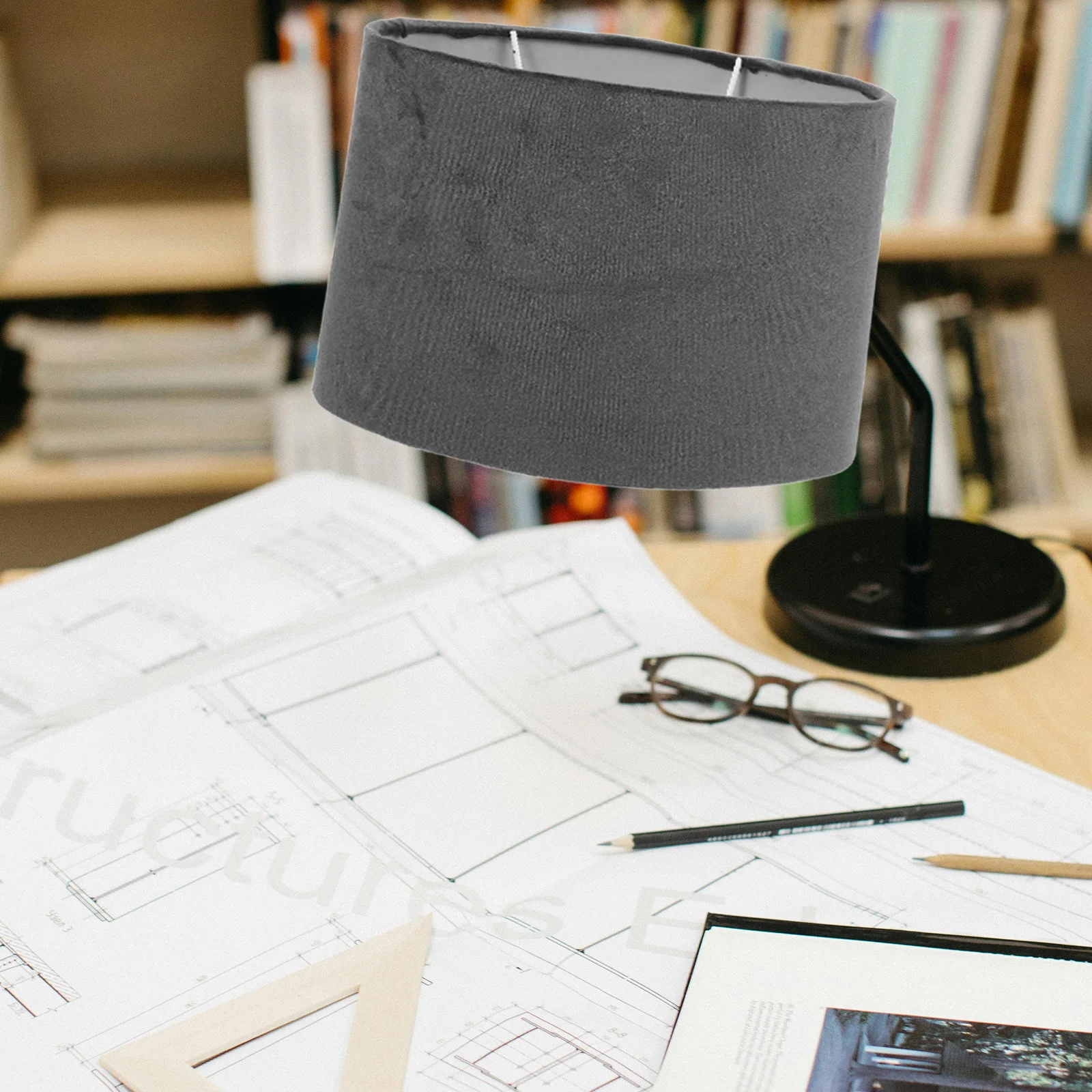 

Fabric Shade Table Lamp Small Oval Shades for Lamps Light Bulb Metal Lampshade Cover