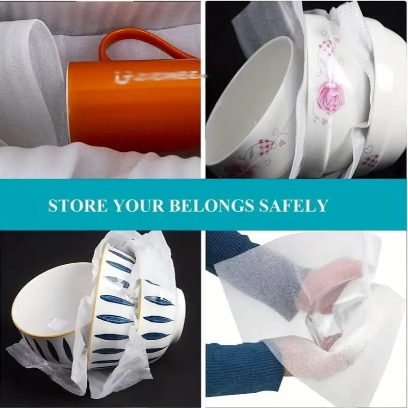 50pcs Foam Wrap Pads: Safely Wrap Plates, Glasses, Dishes, And Fragile Items For Moving Boxes