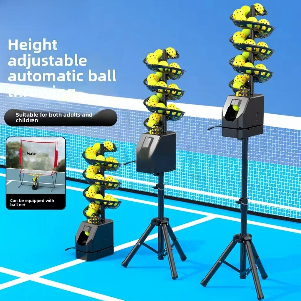 Luspeed Tennis Tee Machine Net Trainer Portable Coach Assistant Self Serving Pitcher