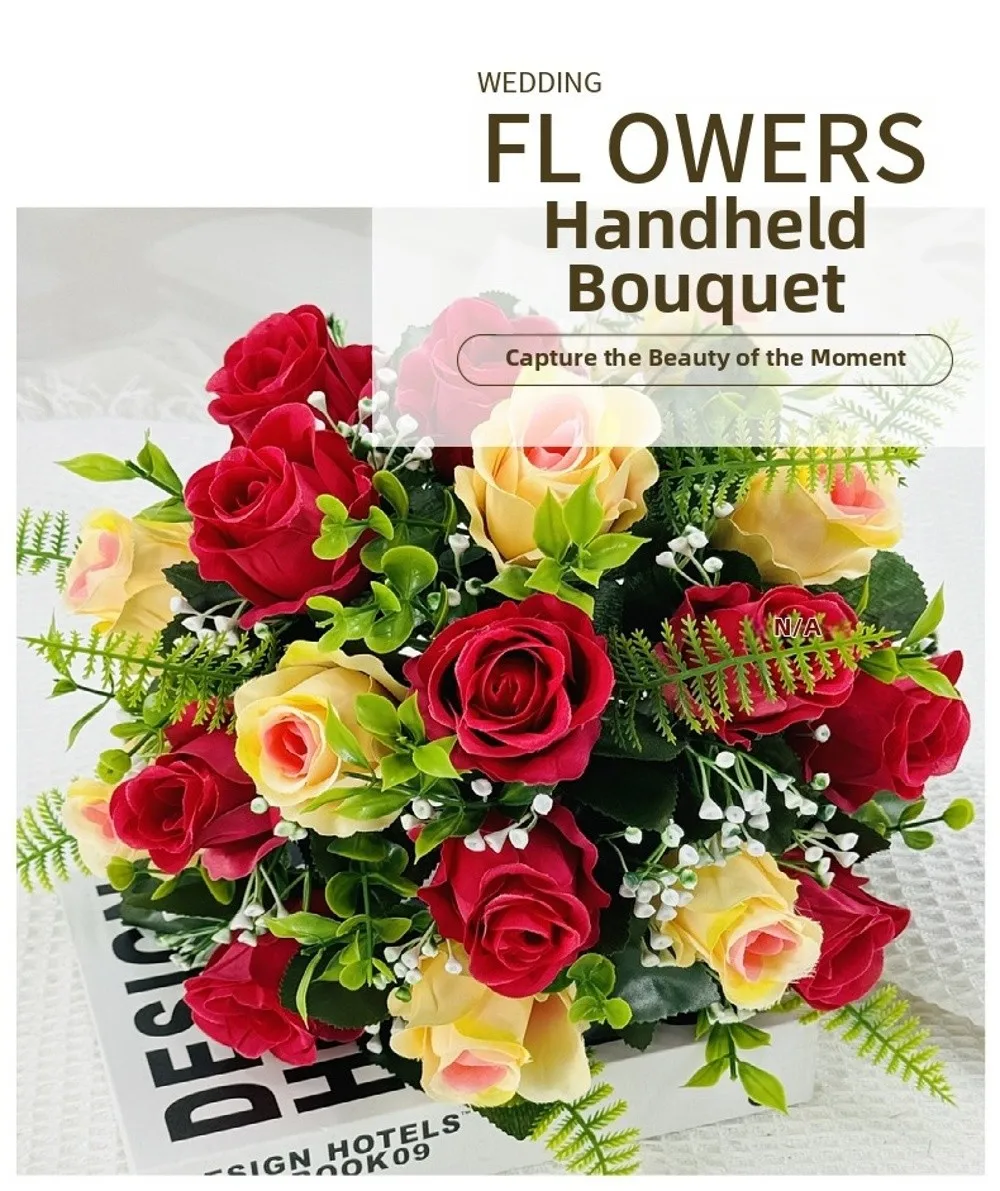 18 Köpfe Echte Glückliche Blumen in 8 Farben, Mini-Valentinstag-Blumen für Fotografie, Geschenk, Kristallgras-Bouquet – Detail 10