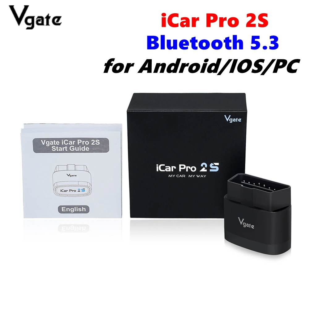 Best Price Vgate iCar Pro 2S Bluetooth 5.3 OBD2 Scanner Auto SCAN ELM327 Diagnostic Tool OBDII Diagnose for iOS/Android/Windows