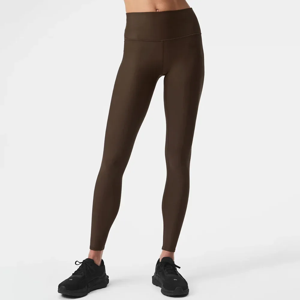 Sweatpants โยคะ 7/8 เอว Air Lift Legging สีทึบพิลาทิส Street สไตล์สบายกางเกงสําหรับสตรีออกกําลังกาย ...