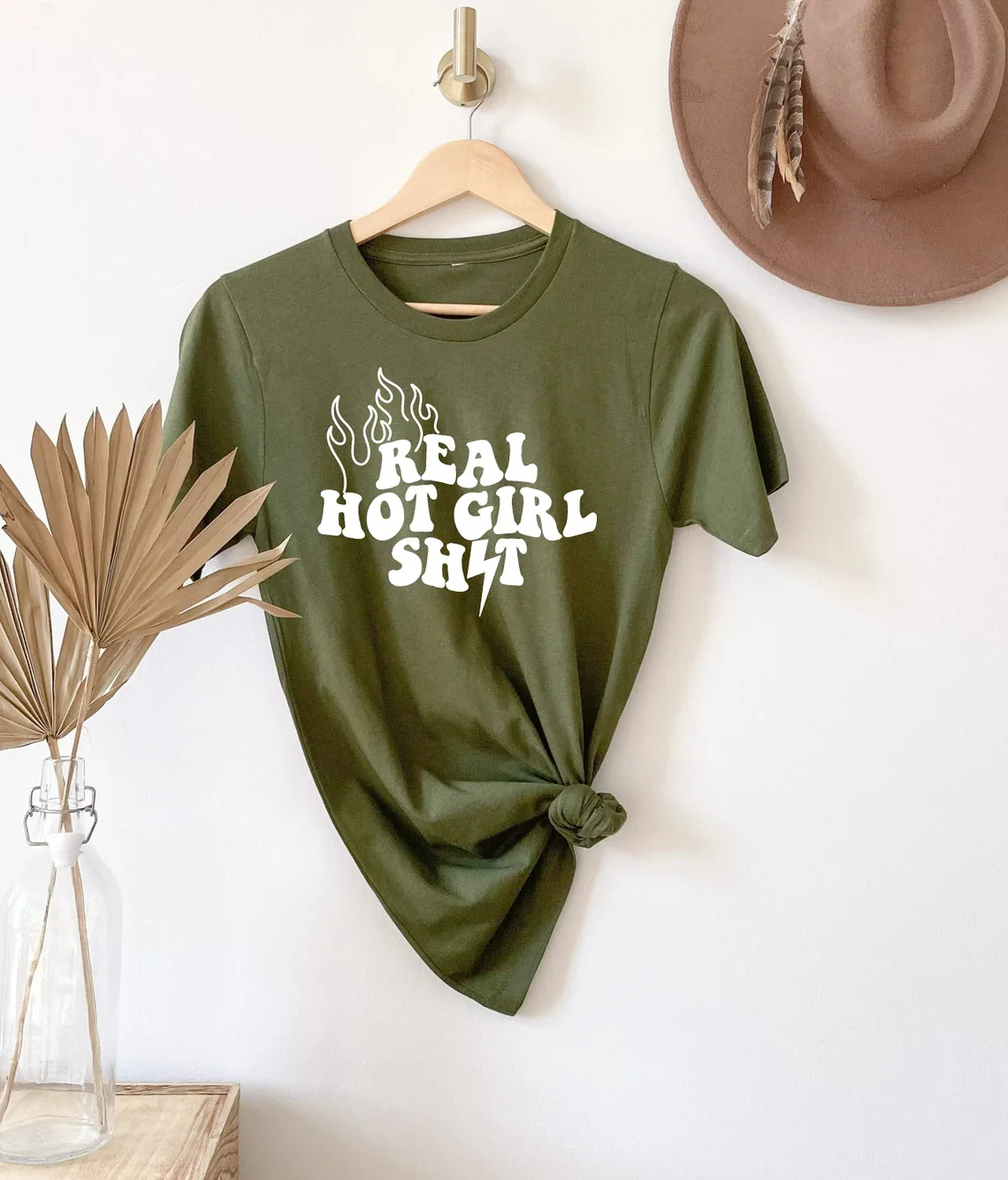 Skuggnas Real Hot Girl Shit Cotton T-shirt Tumb Shirt Estetyczna Sassy Girl t shirt Sarkastyczne koszulki damskie Moda