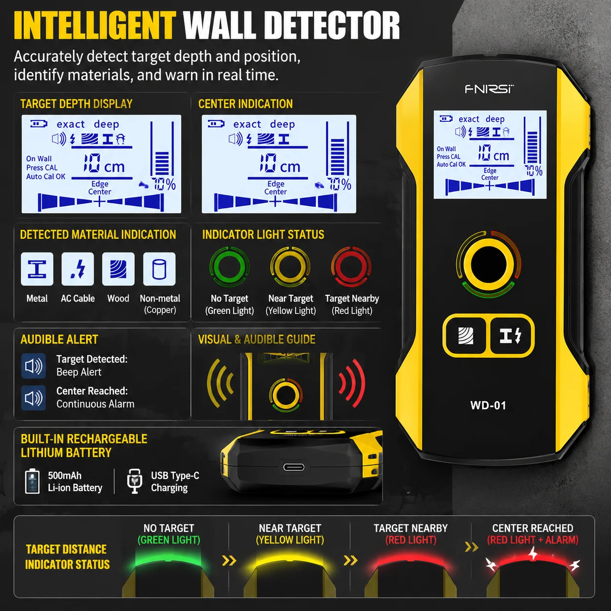 FNIRSI WD-01 Multifunctional W - Ground Penetrating Radar Scanner ulasan dan harga