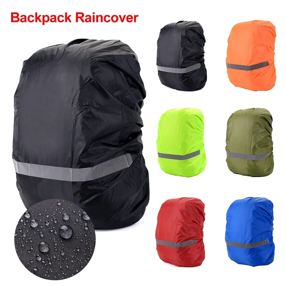 

8-70L Reflective Backpack Rain Cover Outdoor Cycling Hiking Climbing Bag Cover Waterproof Rain Cover For Backpack rucksack