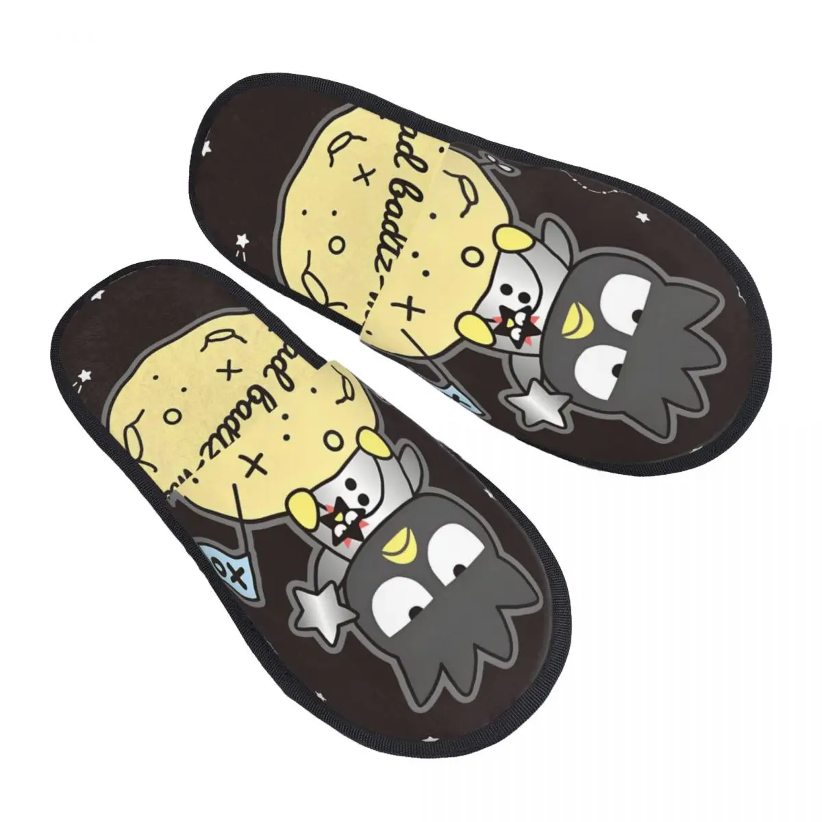 

Пользовательские мягкие тапочки BADBADTZ-MARU с эффектом памяти, женские домашние туфли с героями мультфильмов для спальни