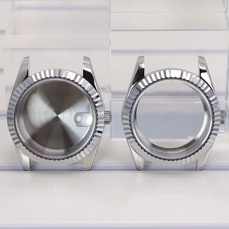 36mm 39mm Fluted Curved Watch Case Sapphire Glass Datejust SK NH35PT5000 SW200.ST2130 Movement Watch Spare Parts rlx