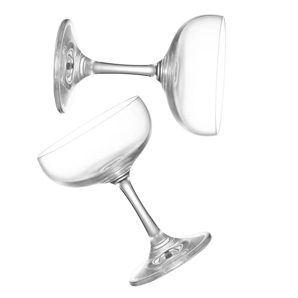 

2Pcs Vintage Cocktail Cup Glass Made Unique Design for Wine Water Red Wine Party Home Use Bar Drinkware Martini Goblet