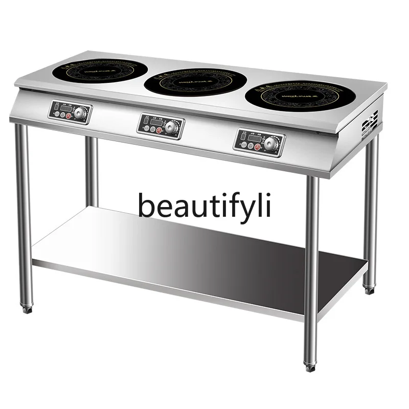 Vertical Clay Pot Stove Induction Cooker Commercial High Power 2-8 Burners Round 220V Customizable