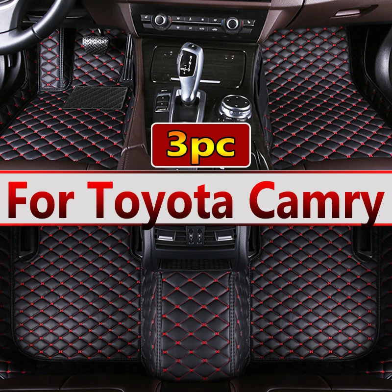 Tapis de sol de voiture personnalisés pour Toyota Camry, Auto Foot Pads, Automobile Carpet Cover, Accessoires intérieurs, 2012-2017, 2013, 2014,