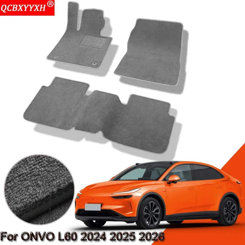 

For ONVO L60 2024 2025 2026 Custom Car Floor Mats Waterproof Non-Slip Floor Mats Internal Protection Carpets Rugs Accessory