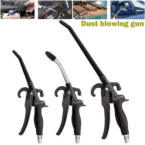 Pistola de sopro de poeira, pistola de sopro de ar, pistolas de airsoft, portátil, pneumática, spray de poeira, espanador limpo, ferramentas de limpeza multiuso